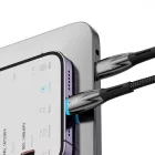 Baseus Glimmer USB-C - Lightning Kábel - 2m 20W - Fekete