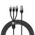 Baseus StarSpeed 3in1 USB-A - USB-C + micro + Lightning Kábel - 1.2m 3.5A - Fekete