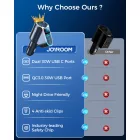 Joyroom JR-CL21 Autós Töltő 4in1 USB + 2xUSB-C + Szivargyújtó - 150W - Fekete