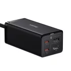Baseus GaN5 Pro Töltő HUB - 2x USB-C + USB-A + HDMI + 1m USB4 C-C Kábel - Fekete