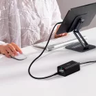 Baseus GaN5 Pro Töltő HUB - 2x USB-C + USB-A + HDMI + 1m USB4 C-C Kábel - Fekete