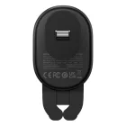 Baseus Stable Pro Autós Tartó és Vezeték Nélküli Töltő 15W - Szellőzőrácsba - Fekete