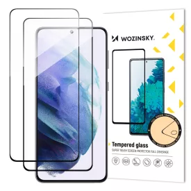   Samsung Galaxy S23 Kijelzővédő Üvegfólia - Wozinsky Full Glue Tempered Glass - Fekete x 2 db
