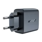 Acefast A49 GaN Hálózati Töltő 35W - 2xUSB-C - Fekete
