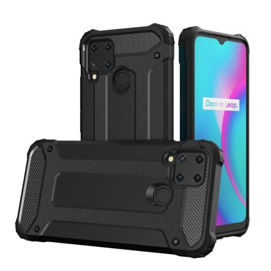 Realme 10 5G / Realme 9i 5G Tok - Hybrid Armor Case - Fekete