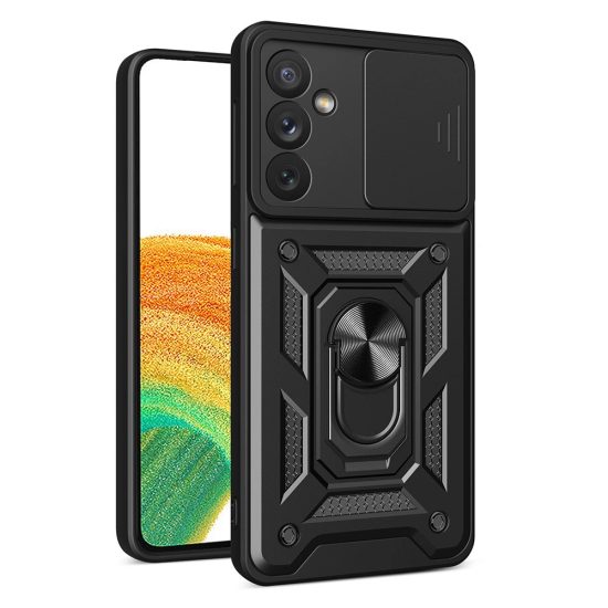 Samsung Galaxy A14 Tok - Hybrid Armor Camshield - Fekete