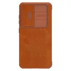 Samsung Galaxy S23+ Plus Tok - Nillkin Qin Pro Leather - Barna