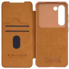 Samsung Galaxy S23+ Plus Tok - Nillkin Qin Pro Leather - Barna