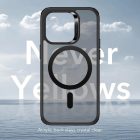 iPhone 14 Pro Tok - ESR Classic Hybrid Halolock - Áttetsző-Fekete