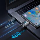 Joyroom USB-C - USB-C Display Kábel - 1.2m 100W - Fekete