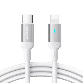 Joyroom USB-C - Lightning A10 Kábel - 1.2m 20W - Fehér