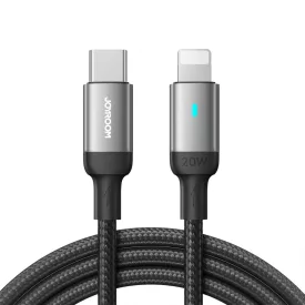 Joyroom USB-C - Lightning A10 Kábel - 1.2m 20W - Fekete