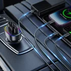 Joyroom JR-CL29 Autós Töltő 70W - 2x USB + 2x USB-C - Fekete