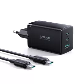   Joyroom TCG01 GaN Ultra Hálózati Töltő 65W - USB-A + 2x USB-C + 1.2m 100W USB-C Kábel