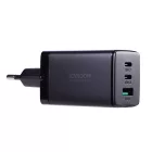 Joyroom TCG01 GaN Ultra Hálózati Töltő 65W - USB-A + 2x USB-C + 1.2m 100W USB-C Kábel