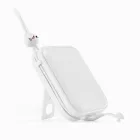 Joyroom Cutie Power Bank 10000mAh 22.5W - USB-C + Lightning Kábellel és Támasztékkal - Fehér