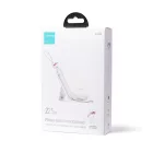 Joyroom Cutie Power Bank 10000mAh 22.5W - USB-C + Lightning Kábellel és Támasztékkal - Fehér