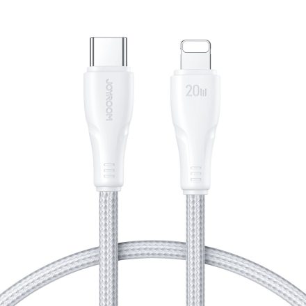 Joyroom USB-C - Lightning Surpass Kábel - 1.2m 20W - Fehér