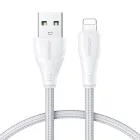 Joyroom USB-A - Lightning Surpass Kábel - 1.2m 2.4A - Fehér