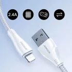 Joyroom USB-A - Lightning Surpass Kábel - 1.2m 2.4A - Fehér