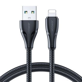 Joyroom USB-A - Lightning Kábel - 2m 2.4A - Fekete Joyroom USB-A - Lightning Kábel - 2m 2.4A - Fekete