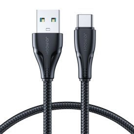 Joyroom USB-A - USB-C Surpass Kábel - 1.2m 3A - Fekete Joyroom USB-A - USB-C Surpass Kábel - 1.2m 3A - Fekete