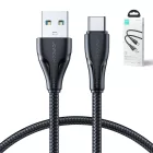 Joyroom USB-A - USB-C Surpass Kábel - 1.2m 3A - Fekete