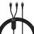 Baseus Flash 2 2in1 USB-C - 2x USB-C Kábel - 1.5m 100W - Fekete