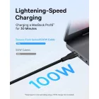 Baseus Flash 2 2in1 USB-C - 2x USB-C Kábel - 1.5m 100W - Fekete