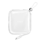 Joyroom JR-L003 Jelly Power Bank 10000mAh 22.5W Beépített Lightning Kábellel - Fehér