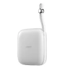 Joyroom JR-L003 Jelly Power Bank 10000mAh 22.5W Beépített Lightning Kábellel - Fehér