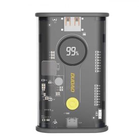 Dudao K16Pro Power Bank 20000mAh 22.5W - 1xUSB-A + 1xUSB-C - Fekete   Dudao K16Pro Power Bank 20000mAh 22.5W - 1xUSB-A + 1xUSB-C - Fekete
