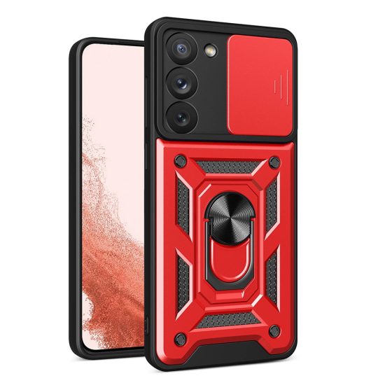 Samsung Galaxy S23+ Plus Tok - Hybrid Armor Camshield - Piros