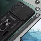 Samsung Galaxy S23+ Plus Tok - Hybrid Armor Camshield - Piros