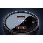 Baseus Superme Autós Töltő 140W - USB + USB-C - Fekete