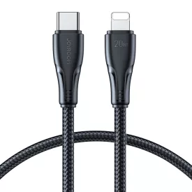   Joyroom USB-C - Lightning Surpass Kábel - 0.25m 20W - Fekete