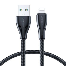 Joyroom USB-A - Lightning Kábel - 0.25m 2.4A - Fekete Joyroom USB-A - Lightning Kábel - 0.25m 2.4A - Fekete