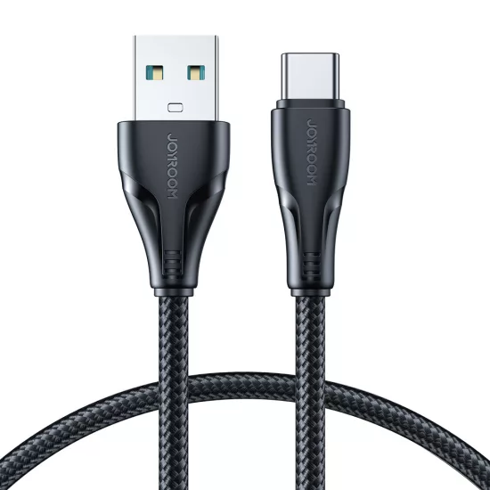 Joyroom USB-A - USB-C Surpass Kábel - 0.25m 3A - Fekete