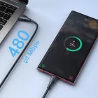Joyroom USB-A - USB-C Surpass Kábel - 0.25m 3A - Fekete