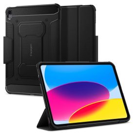   iPad 10.9" (2022) Tok - Spigen Rugged Armor Pro - Fekete