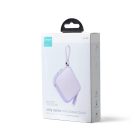 Joyroom JR-L005 Jelly Power Bank 10000mAh 12W Beépített Lightning Kábellel - Lila