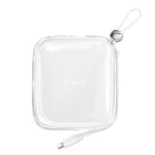 Joyroom JR-L005 Jelly Power Bank 10000mAh 12W Beépített Lightning Kábellel - Fehér