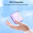 Joyroom JR-L004 Jelly Power Bank 10000mAh 12W Beépített USB-C Kábellel - Lila