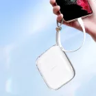 Joyroom JR-L004 Jelly Power Bank 10000mAh 12W Beépített USB-C Kábellel - Fehér
