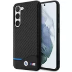 Samsung Galaxy S23+ Plus Tok - BMW Leather Carbon - Fekete