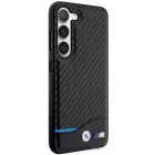 Samsung Galaxy S23+ Plus Tok - BMW Leather Carbon - Fekete