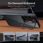 Samsung Galaxy S23+ Plus Tok - ESR Classic Kickstand - Átlátszó-Fekete