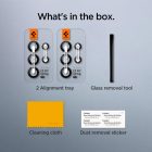 Samsung Galaxy S23 / S23+ Plus Lencsevédő - Spigen Glas.tR EZ Fit Optik Pro - Fekete x 2 db