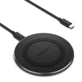 Spigen PF2104G ArcField Vezeték Nélküli QI Töltő 15W - Fekete   Spigen PF2104G ArcField Vezeték Nélküli QI Töltő 15W - Fekete