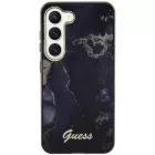 Samsung Galaxy S23+ Plus Tok - Guess Golden Marble - Fekete